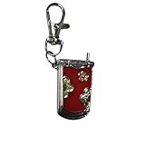 Hsyzygian Portachiavi antico per orologio da tasca per chiavi e accessori portachiavi in lega, Rosso, Taglia unica