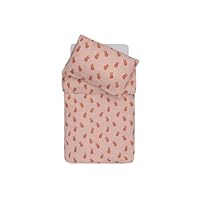 Jollein Ropa De Cama Infantil Miffy Shadow, Verde Mar, 100 X 140 Cm, 100% Algodón, Certificado Öko-Tex, Ropa De Cama De Bebé Con Funda De Almohada
