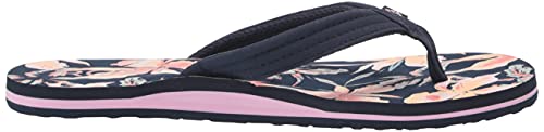 Image of Roxy Girl's Vista Flip Flop Sandal, Blue Indigo 213, 13 Little Kid