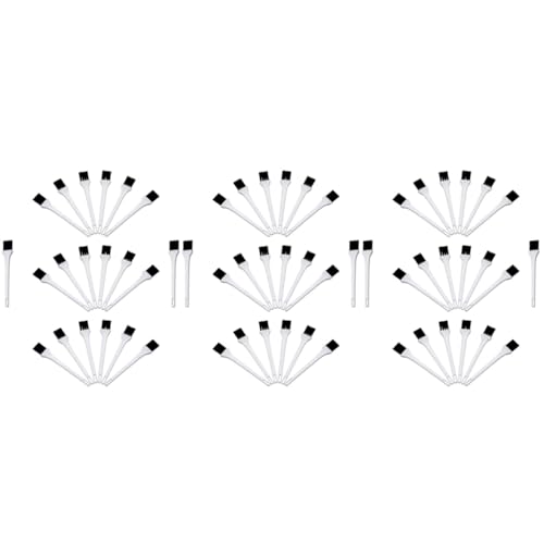 OSALADI 60 Pcs Keyboard Brush Garlic Press Cleaning Brush Keyboard Cleaner Wooden Card Holder Keyboard Cleaning Brush Keyboard Dustpan Brush Window Door Track Brush Mini Small Brush White