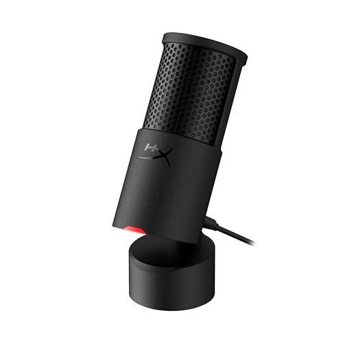 HyperX SoloCast 2, Microphone USB à condensateur pour Gaming/Streaming/Podcast, cardioïde, 24 bits/96 kHz, Filtre Anti Pop intégré, Suspension Antichoc...