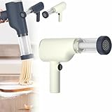 YGHBFRSZ Idiyappam Électrique Maker, Pâtisserie Électrique Portative, 6-en-1 Noodle Maker Portable avec Moules Et Coupe, Presse À Pâte Automatique, Machine À Faire du Spaghetti Ramen Maison (Blanc)