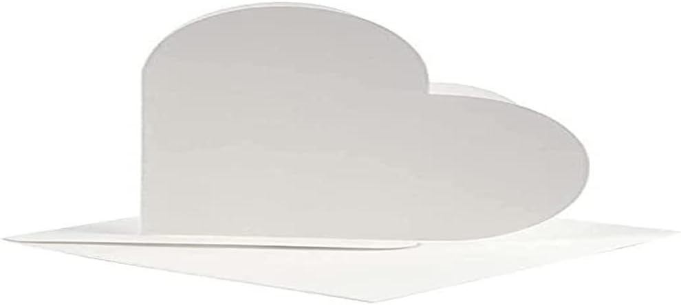 Create Crafts 23760 Create Craft - Heart-Shaped Cards off-white 10pk,14 x 14 cm