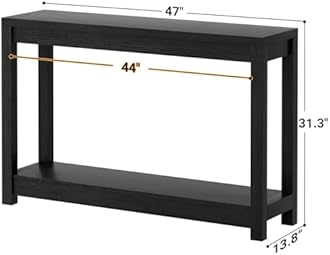 Besiost 47" Farmhouse Wood Entryway Table