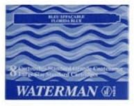 Waterman Florid Blue Ink Cartridges, 8 Cartridges