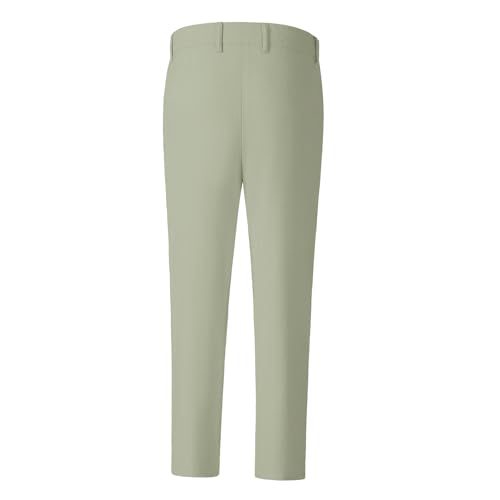 Image of Boys' Linen Pants Lightweight Flat Front Dress Pants Kids School Uniform