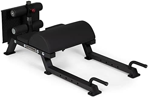 Titan Fitness Adjustable Floor Glute & Hamstring Developer (GHD), Cross Training Workout Lifting Equipment in Home and Commercial Gym