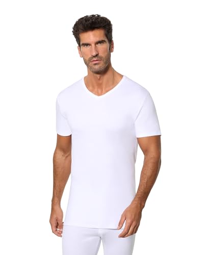 Abanderado Camiseta de manga corta y cuello pico Térmico Algodón de invierno Hombre x1