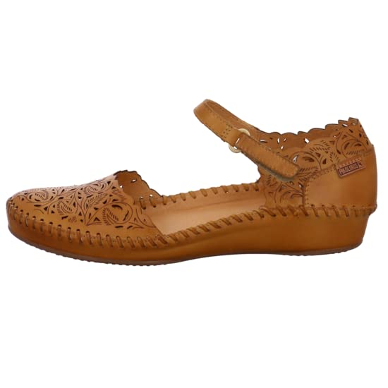 Image of PIKOLINOS P. Vallarta Women's Semi-Open Shoes | Leather | Hook-and-Loop Closure | Mid Heel | Size UK 2-8