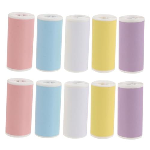 Papier thermique couleur autocollant pour etiquetage net sans encre compatible 20 rouleaux