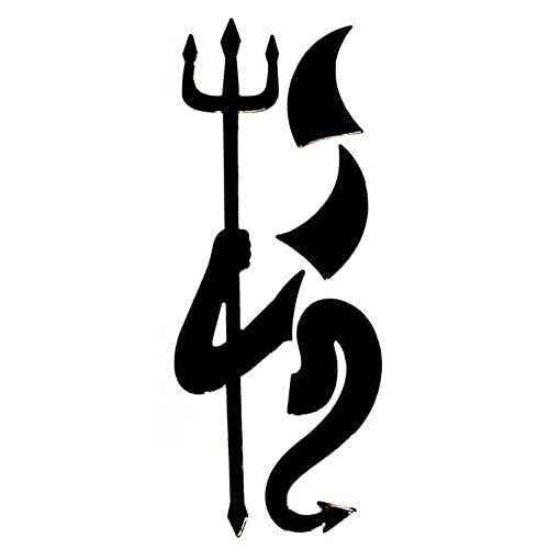 HiyyFloy Autocollant De Voiture Drôle De Mode 3D Petit Diable Autocollants Démon Style Universel Emblème Logo Décalcomanies Accessoires De