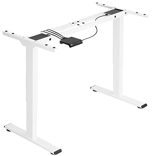 Tectake 800961 Estructura Eléctrica Y Ajustable En Altura Para Mesa, Mesa De Ordenador Regulable, Escritorio Telescópico De Oficina Blanco Tectake 800961 Estructura Eléctrica Y Ajustable En Altura Para Mesa, Mesa De Ordenador Regulable, Escritorio Telescópico De Oficina Blanco