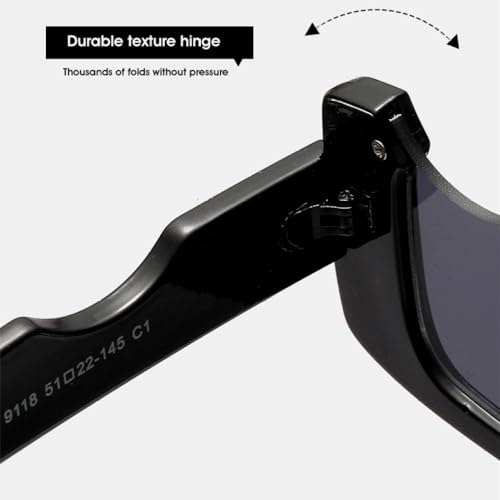 Lunettes de soleil de mode carrées avec protection UV400 rouge