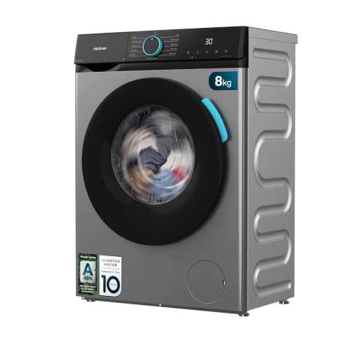 Cecotec Lavadora 8Kg Carga Frontal Bolero DressCode 8160 Inverter Steel