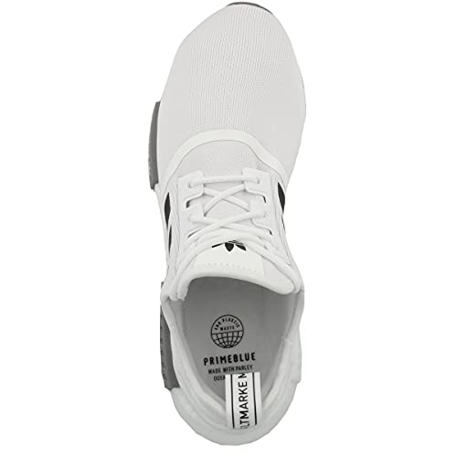 Image of adidas Originals Men Knit NMD R1 PRIMEBLUE Casual Shoes, FTWWHT /CBLACK /GRETHR, UK-7