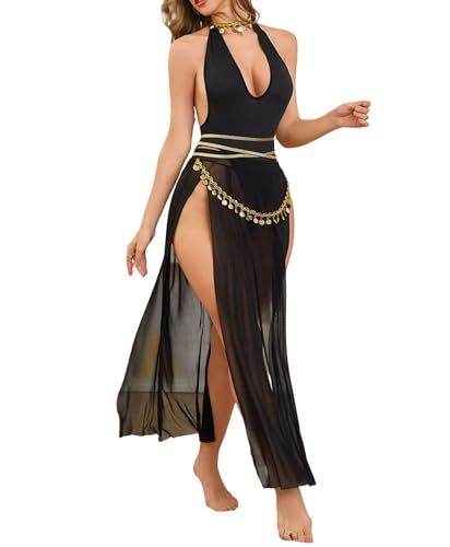Robe Nuisette Lingerie Transparente pour Sublimer les Formes avec Dos Nu
