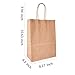 BAG BOX 100 Pcs Medium 8.25x4.3x10.6 Inch Brown Kraft Paper Gift Bags with Handles for Bulk Wedding, Party Favors, Grocery, Shopping, Retail Merchandise, Gift Sacks