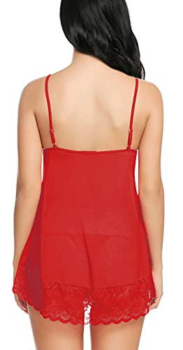 Image of Xs and Os Women Lace Nightwear Babydoll Lingerie Nightie