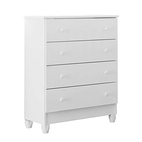 Cômoda Infantil 4 Gavetas Ariel Carolina Baby Branco