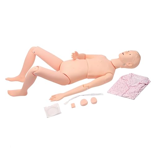 患者ケア用医療マネキン 多機能 トレーニングマネキン 看護 医療用トレーニング人形 静脈注射練習 介護モデル 手足関節可動 医学生 看護師 学習用 女です 生殖器の交換+胸の吐き気