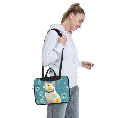 Sacoche ordinateur imperméable chat pour trajets urbains