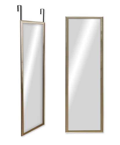 CHELY INTERMARKET Espejo de Puerta Cuerpo Entero para habitacion 30x120cm(Exterior 36x126) Mod.19004 Dorado