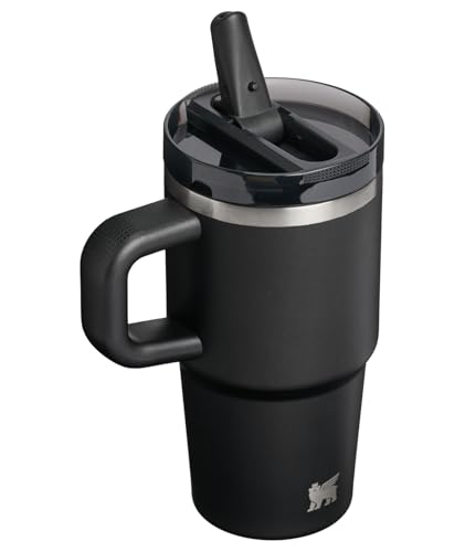 Image of STANLEY Quencher ProTour Flip Straw Tumbler with Leakproof Lid 20 oz | Built-In Straw & Handle | Cupholder Compatible for Travel | Insulated Stainless Steel Cup | BPA-Free | Black 2.0