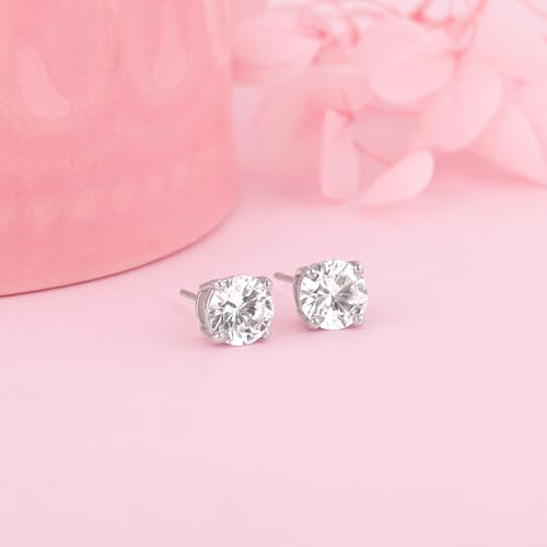 GIVA 925 Anushka Sharma Silver Zircon Earrings| Valentines Gift for Girlfriend, Studs to Gift Women & Girls | With Certificate of Authenticity and... - Image 6