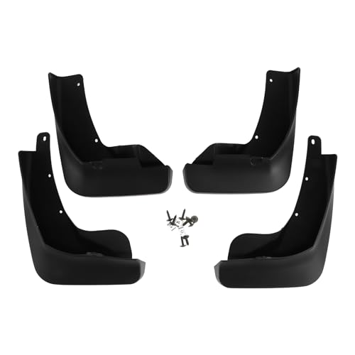Image of Mud Flap Splash Guard with Mount Accessories for Nissan Qashqai 2023 / Front & Rear Side Mud Guards /Durable / 1 Set, 29x25x13cm, Black