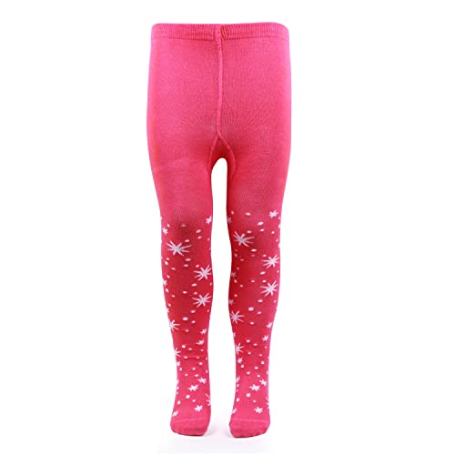 Image of Bonjour Barbie Printed Knitted Tights For Baby Girls - Pink