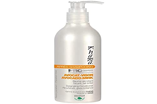 Khara - KP572 034 - Après-Shampooing Pro Series Avocat-Vison Beaume démêlant, Nourrit et fait briller pour Chien - 250 ml