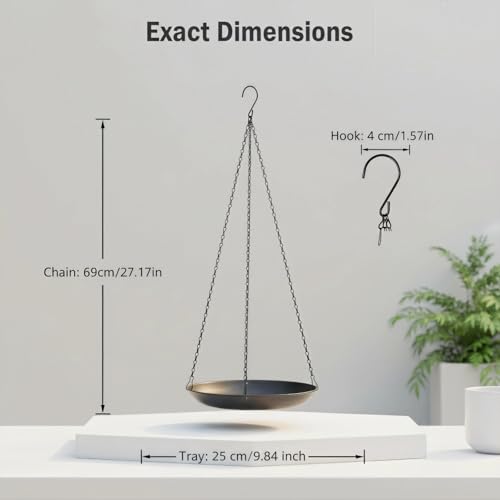 Hanging Planter for Indoor Outdoor, Plant Hanger, Hanging Plant Tray by ZYUXUAN - Used condition - Image 3
