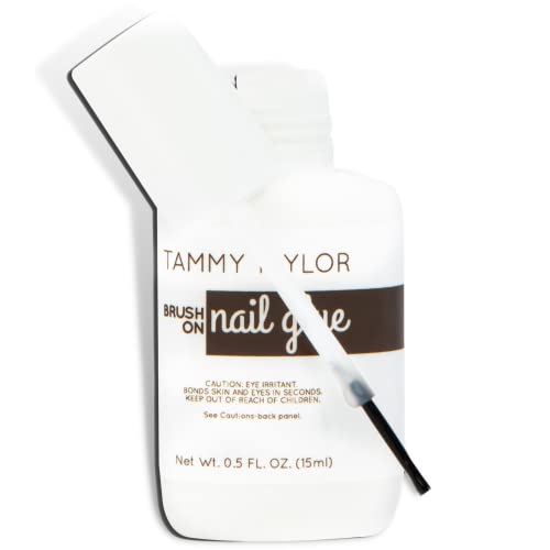Tammy Taylor Brush On Nail Glue | Water-Resistant Adhesive Bond For Repairing Natural, Acrylic, Gel Nails, Nail Enhancements, Split Nails & Tips | Long Lasting Professional Nail Glue | Easy Soak Off #TOP26
