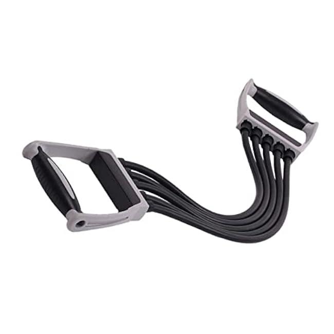 Wakauto 1Pc Spring Chest Expander Fitness Equipment for Strength Training Durable Elastic Resistance Bands with Ergonomic Handles for Home Workouts