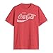 Coca-Cola Men's Eighties Coke Short Sleeve T-Shirt, Red Heather, Medium
