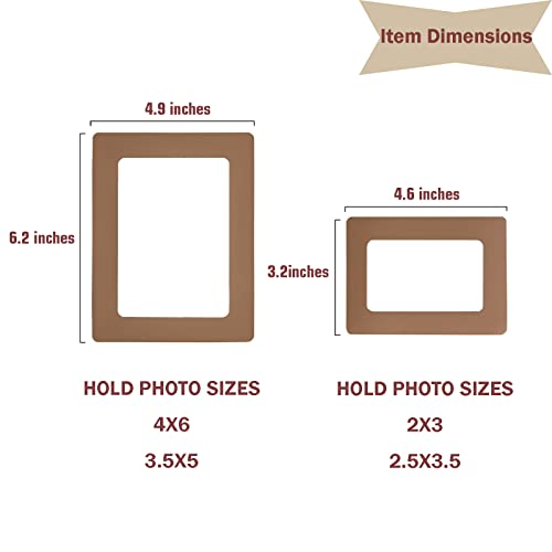 Raxwalker 12-Pack Magnetic Photo Frames Morandi Color Refrigerator Magnets Holds 4X6 2X3 Inches Pictures #TOP4