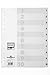 Produktbild Durable Zahlenregister (A4, mit Deckblatt, geprägte Taben 1-10, PP Universallochung) 25 Stück, weiß, 616202