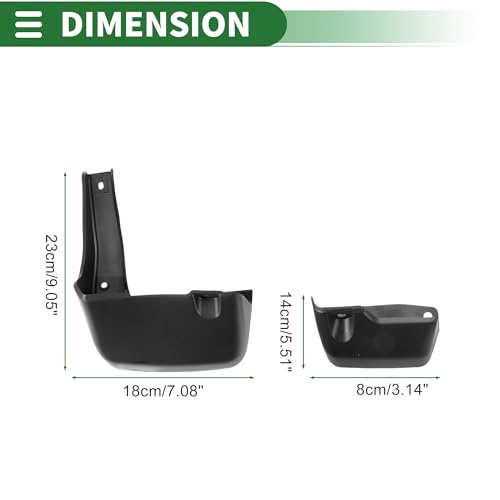 Image of Motoforti Mud Flaps Splash Guards Mud Guards for Honda Fit Shuttle（RUS）2011-2014 W /Mount Accessories