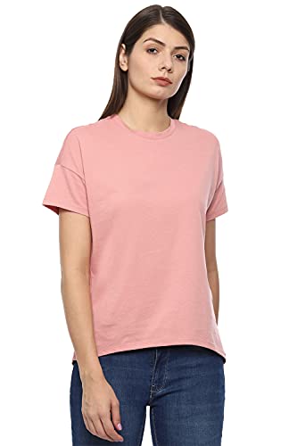Image of Van Heusen Women's Solid Regular Fit T-Shirt