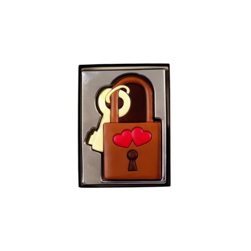 Weibler | Candado de Amor en Chocolate con Leche - 1 x 80 Gr | Cajas de bombones | chocolate creativo