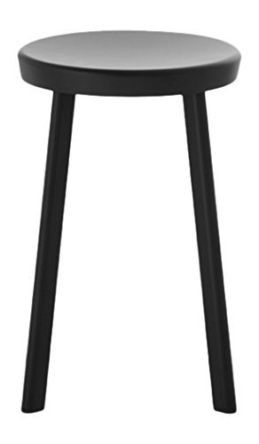 Progettato da Naoto Fukasawa. Magis Dejavu-Sgabello, nero, Low - 50cm