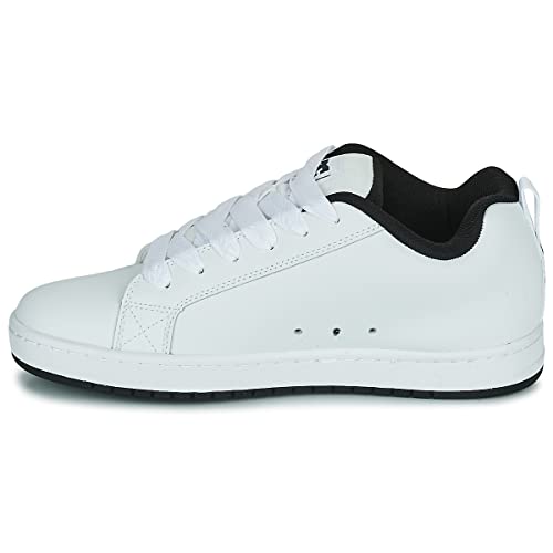 DC Shoes DC Shoes Men's Court Graffik SE Fashion Trainer, White Black Black, 12.5