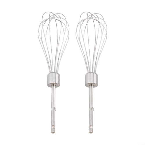 Accesorios para batidora de mano Kenwood, juego de batidor de acero inoxidable para mezclar fácilmente alimentos rebozados, 2 piezas (12 varillas de alambre*)