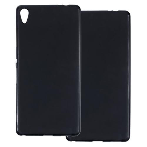 UOGNADGD 2-Pack TPU Case Compatible with Sony Xperia XA Ultra Phone Cover - Shockproof Flexible Protective Accessories with Precise Cutouts (Black)