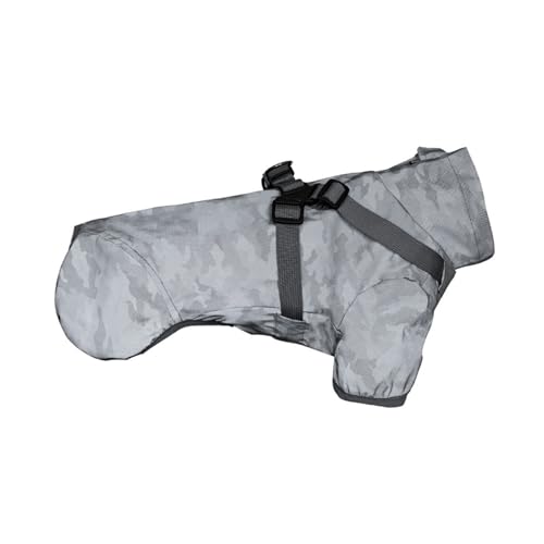 BT Bear Small Dog Raincoat,Dog Rain Jacket with Harness Reflective Raincoat Waterproof Dog Raincoat for Small Dogs,Camouflage L