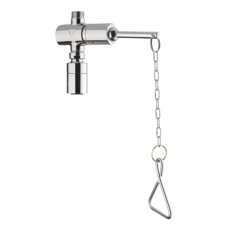 Grifo de ducha temporizado serie MODERN con mando de cadena y rociador - Idral