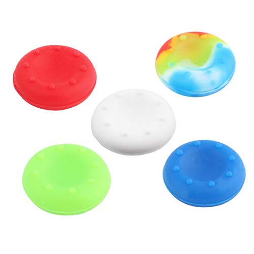 Capa de silicone para polegar, à prova de poeira e poeira, controlador analógico de polegar com cabo