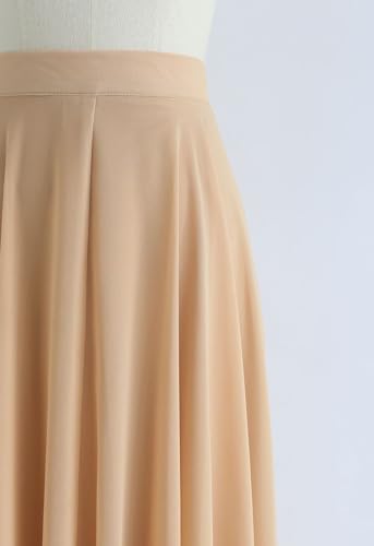 Image of Women's Full Length Georgette Long Skirt- Lehenga with 8 Meters Maxi Flare