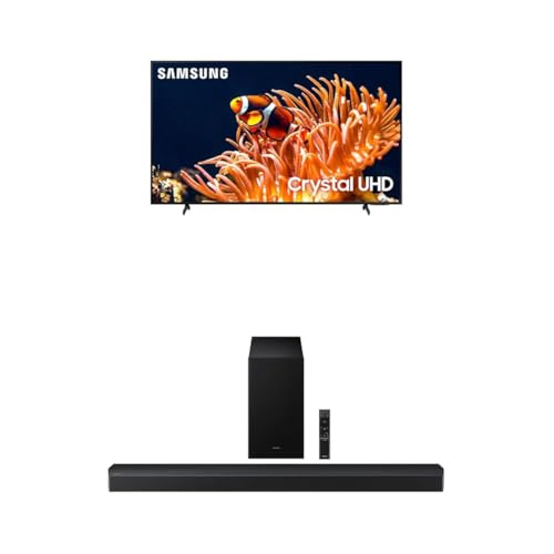 Image of Samsung 85-Inch Class 4K Crystal UHD DU8000 Series HDR Smart TV w /Object Tracking Sound Lite, (UN85DU8000, 2024 Model) + Samsung B-Series Soundbar HW-B750F 5.1 ch Subwoofer (2025 Model)