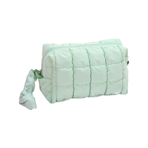 doyandader Bolsa de cosméticos y aseo, grande, color sólido, bolsa de almacenamiento de viaje, acolchada, para madre, esposa, novia, loción, lápiz de cejas, sombra de ojos, lápiz de sombras, rotulador